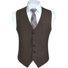 Herren Weste Baumwolle Weinlese Braun Gr. S