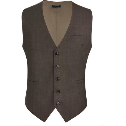 Herren Weste Baumwolle Weinlese Braun Gr. S