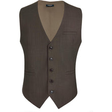 Herren Weste Baumwolle Weinlese Braun XL