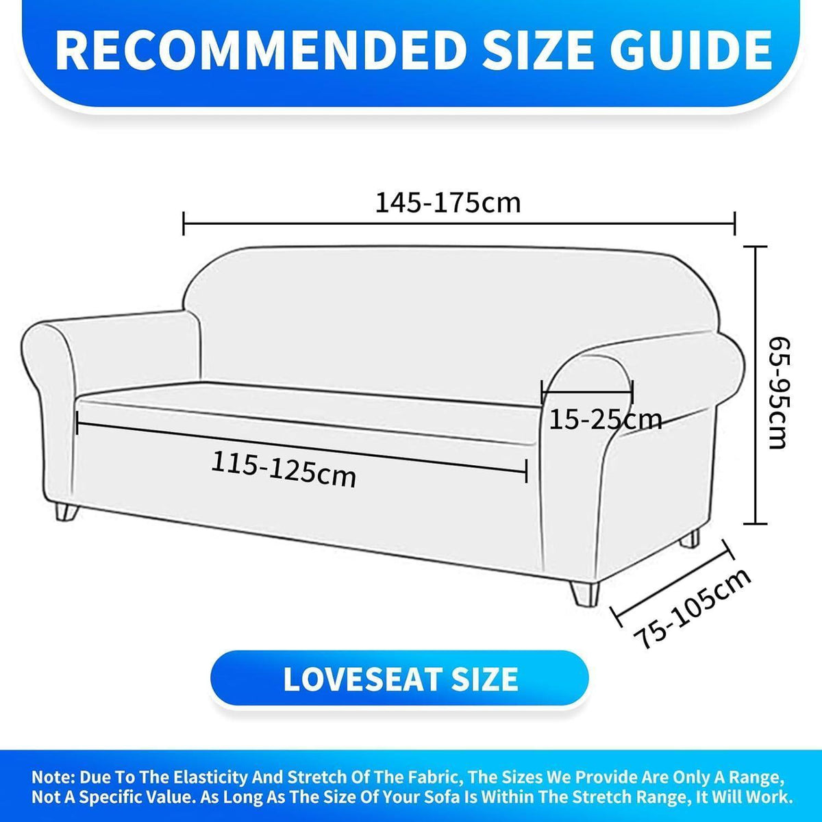 Samt Sofaüberzug 2 Sitzer – Rutschfest & Pflegeleicht Beige