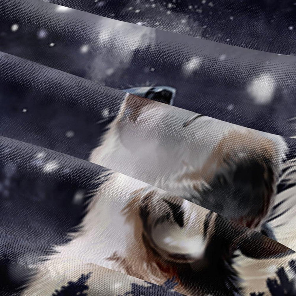 3D Wolf Bettwäsche Set 135x200cm - 4-teilig, Mikrofaser