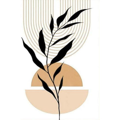 3er Poster Set Boho Blätter Wandbilder Abstrakt Kunstdruck 30x40cm