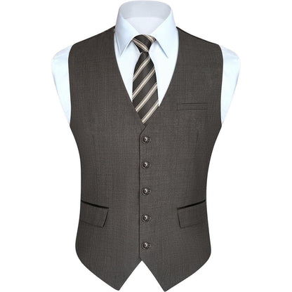 Herren Anzugweste Elegant Hochzeit Businessweste Formell