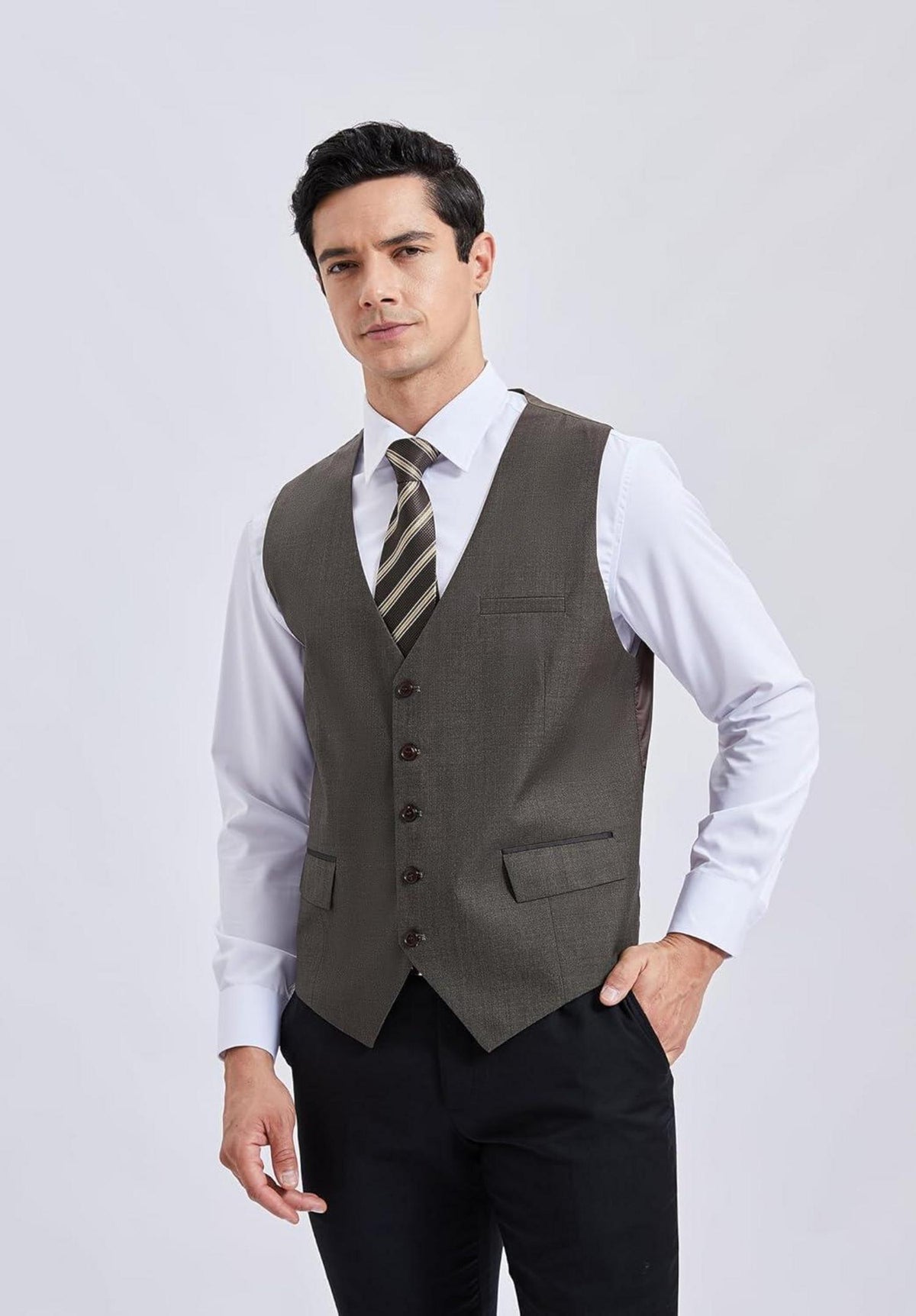 Herren Anzugweste Elegant Hochzeit Businessweste Formell