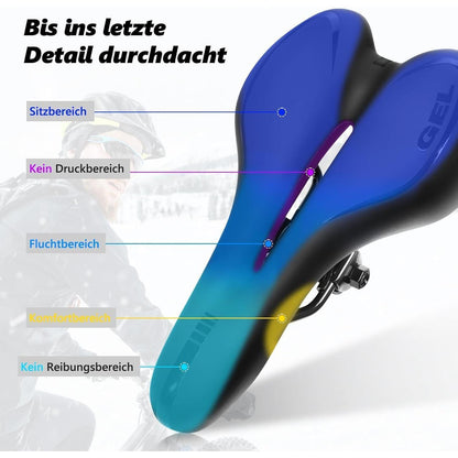 Fahrradsattel Herren Gel MTB Sattel Damen Wasserdicht Hohl