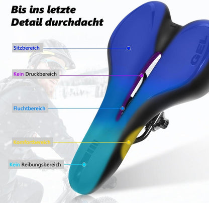 Fahrradsattel Herren Gel MTB Sattel Damen Wasserdicht Hohl
