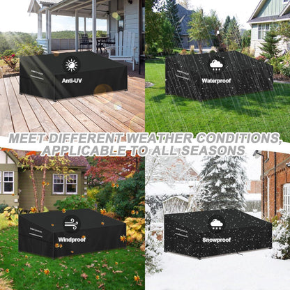 Wasserdichte Gartenbank Abdeckung 2-Sitzer – Winterfest & Winddicht