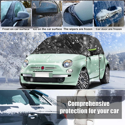 Halbabdeckung Fiat 500 (2007-2023) – Schutzhülle für Ihr Auto