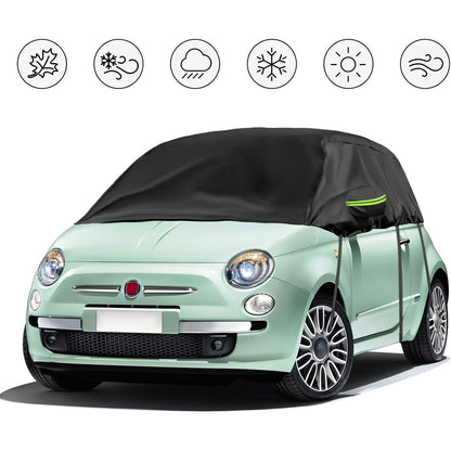 Halbabdeckung Fiat 500 (2007-2023) – Schutzhülle für Ihr Auto