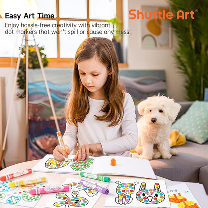 Auswaschbare Dot Marker für Kinder, 10 Farben, ungiftig