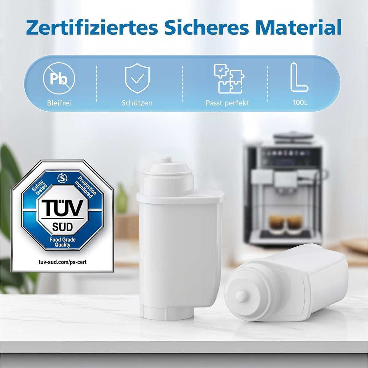 Wasserfilter für Siemens EQ Serie & Bosch Kaffeevollautomaten