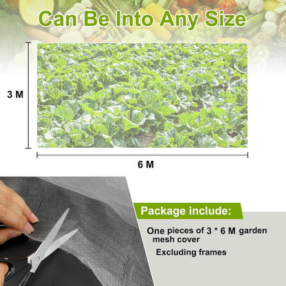 Gemüseschutznetz 3x6m Feinmaschig für Garten & Hochbeet