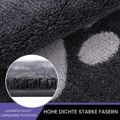 Rutschfeste Fußmatte dunkelgrau 80x178 cm – Sauberlaufmatte Innenbereich