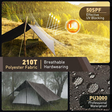 VOSOIR Tarp 3x3M Ultraleicht Wasserdicht für Camping