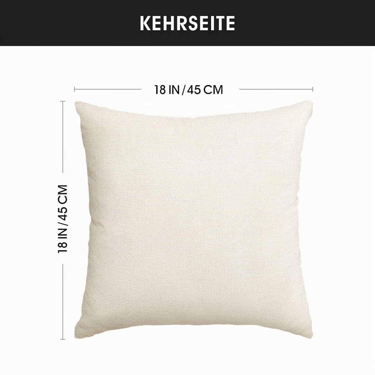 Kissenbezüge Klatschmohn 4er Set 45x45 cm Rosa/Beige
