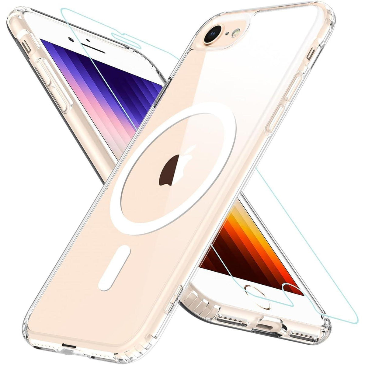 iPhone SE 2020/2022 Hülle Transparent mit MagSafe & Schutzfolie