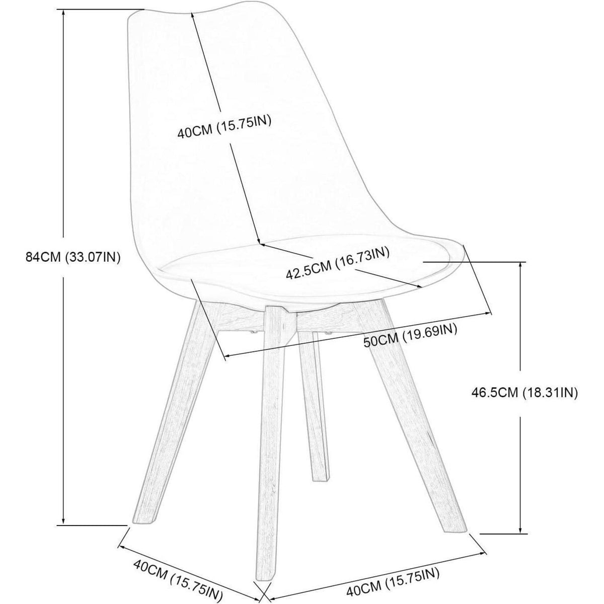 Esszimmergruppe für 6 Personen – Weißer Tisch & Grau/Weiß Stühle