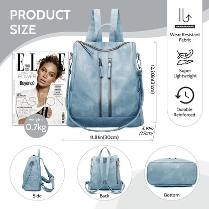 Modischer Damenrucksack wasserdicht diebstahlsicher wandelbar