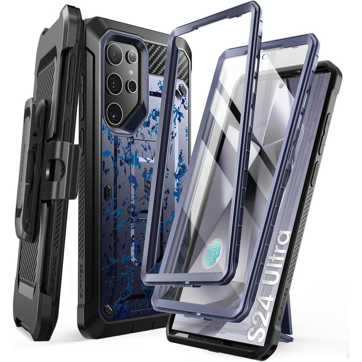 Samsung Galaxy S24 Ultra Hülle mit Gürtelclip und Ständer