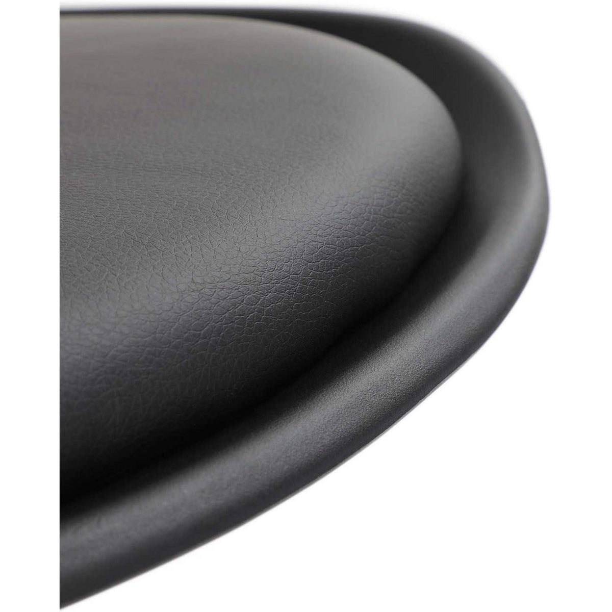 Runder Esstisch Set für 4 Personen – Weißer Tisch + 4 Schwarz Stühle
