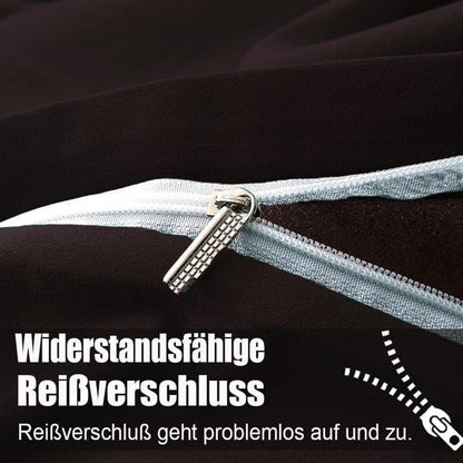2er Set Kissenbezüge 40x60 cm Braun Mikrofaser mit Reißverschluss