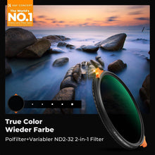 ND & Polfilter 49mm, 1-5 Blendenstufen, True Color