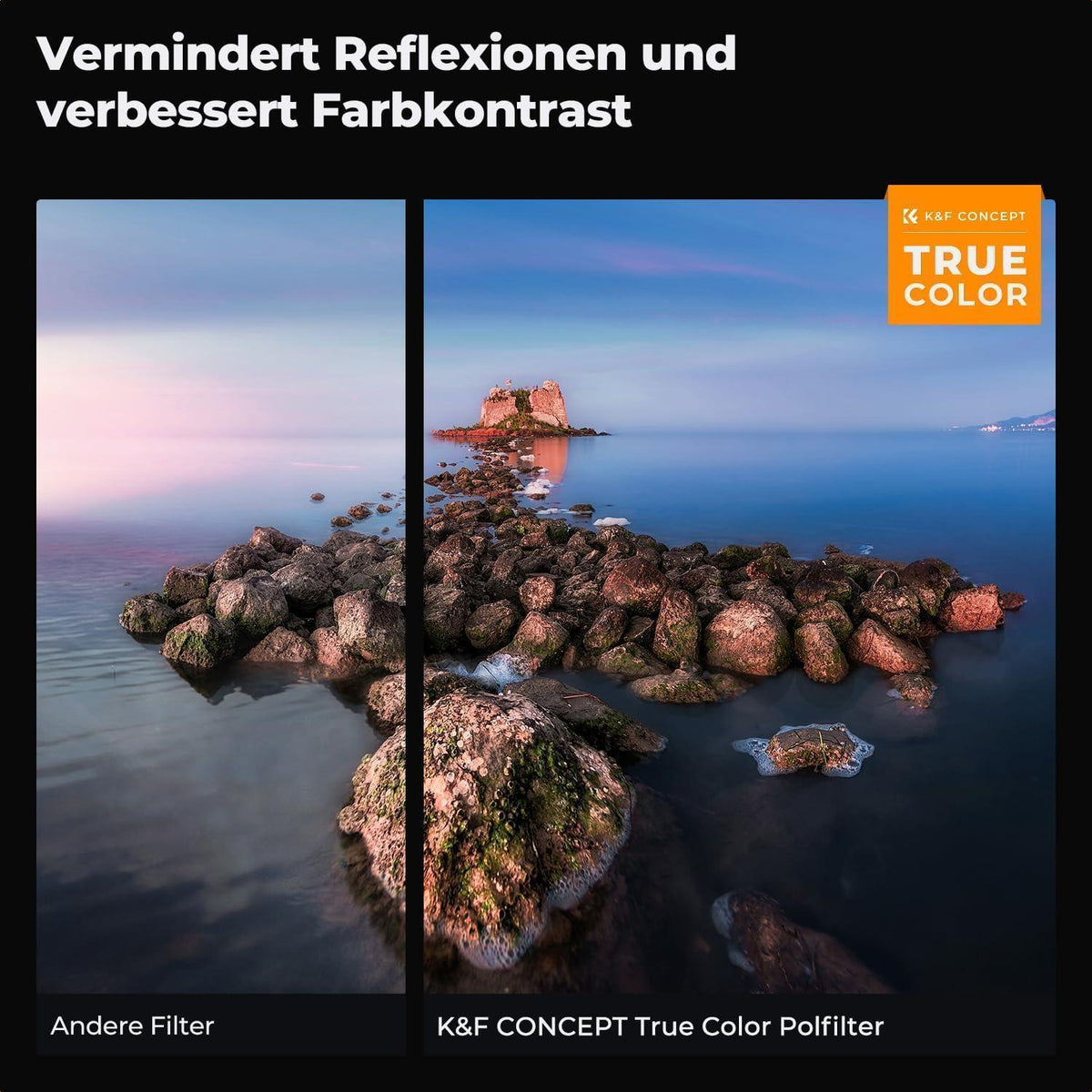 ND & Polfilter 62mm für Videoaufnahmen, 1-5 Blendenstufen