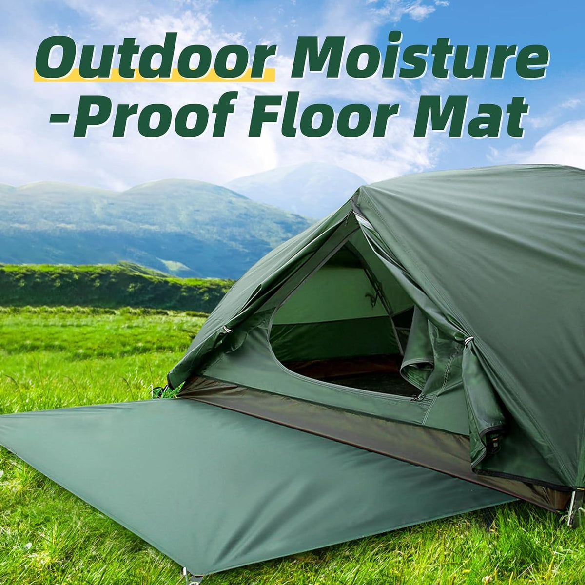 Zeltplane wasserdicht, Ultraleicht Camping Tarp, Zeltunterlage mit