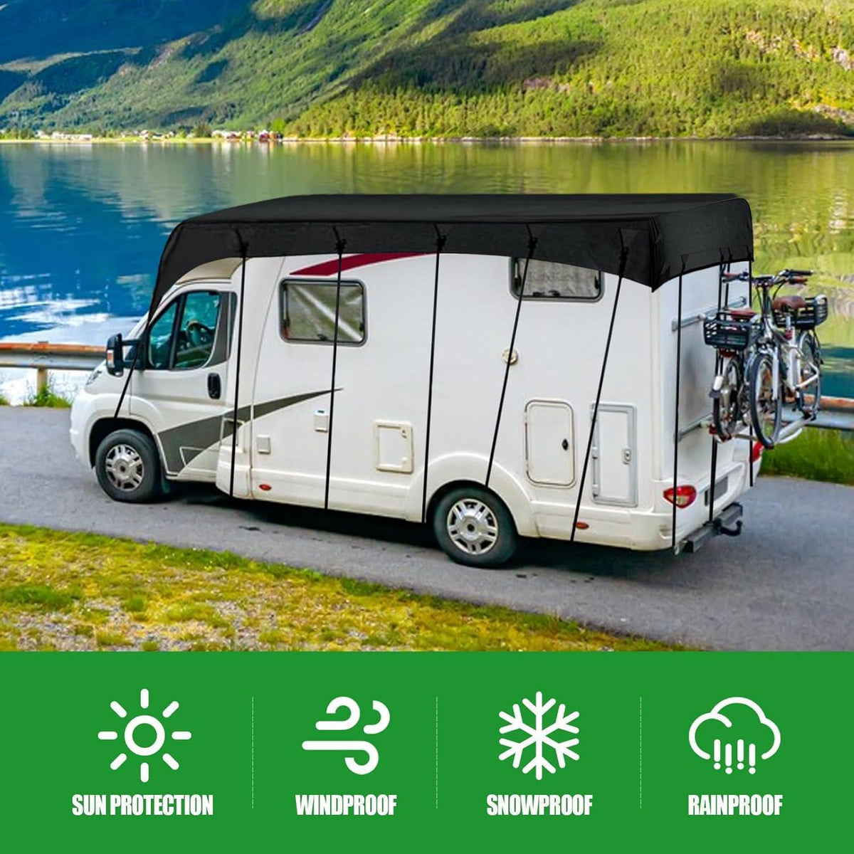 Wohnmobil Abdeckung 7.5 x 3m – Wasserdicht & UV-Schutz