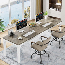 Doppelter Schreibtisch 200x70cm | Eiche | Home Office & Büro