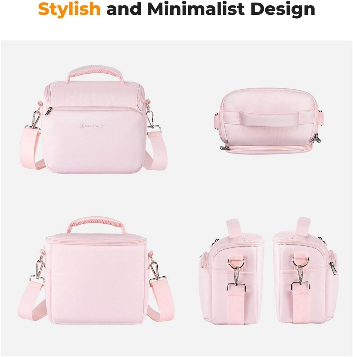 K&F Concept Kameratasche Umhängetasche SLR Fotografen täglich Pink