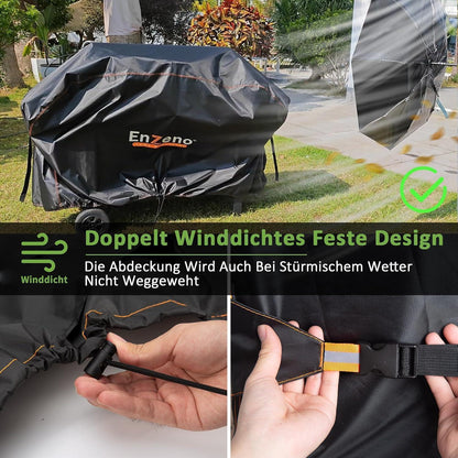 Wetterfeste Grillabdeckung 163x70x125cm für Gasgrills