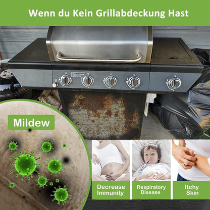Wetterfeste Grillabdeckung 163x70x125cm für Gasgrills