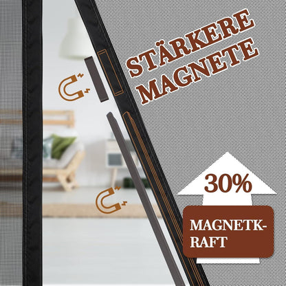 Magnetisches Fliegengitter für Balkontür 100x200cm – Insektenschutz ohne Bohren