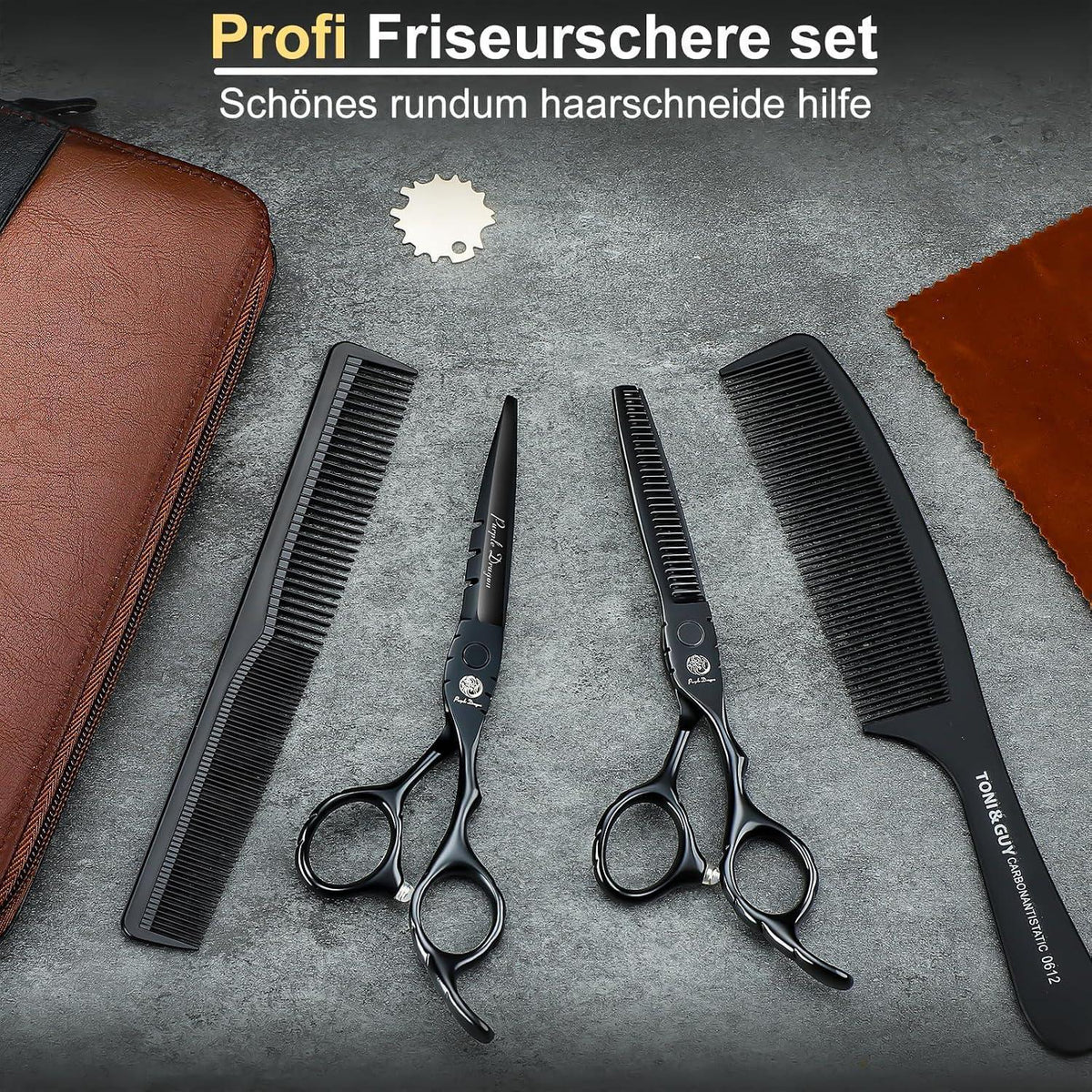 Professionelles Haarschneideschere Set 5,5 Zoll mit Effilierschere