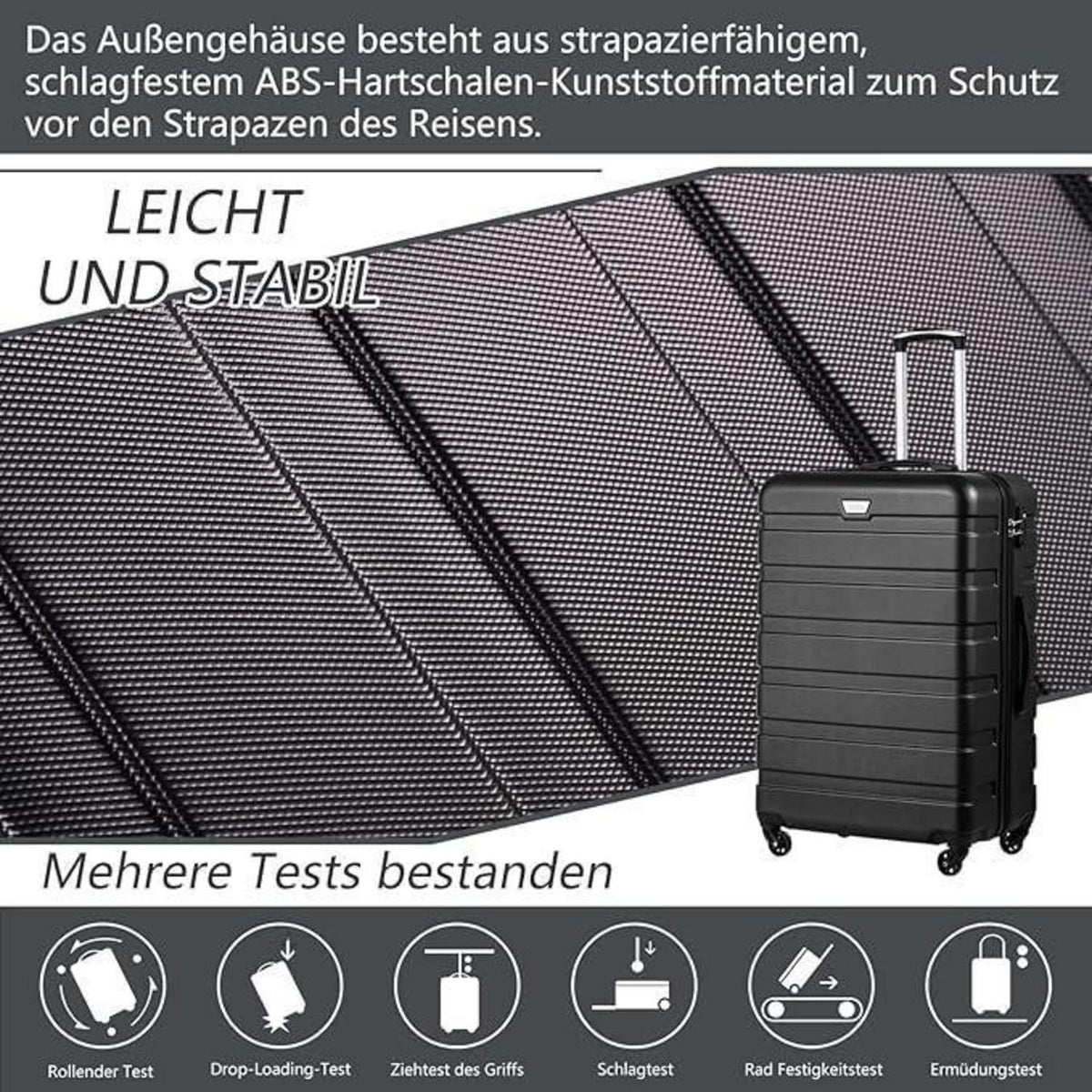 COOLIFE Koffer Set 2tlg (S+M) – Hartschale mit TSA-Schloss