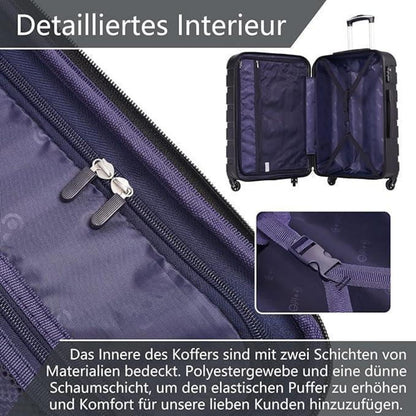 COOLIFE Koffer Set 2tlg. (S+M) – Hartschale, Apfelgrün