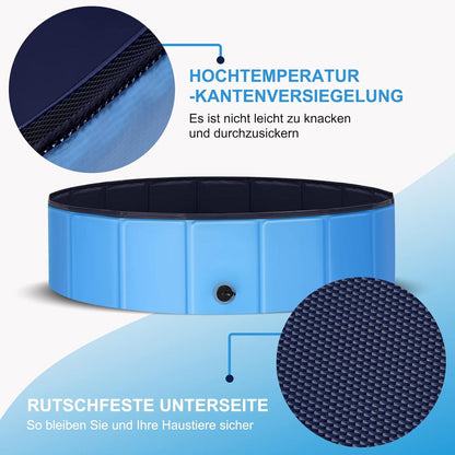 Hundepool Faltbarer Schwimmbecken Planschbecken 160x30cm PVC
