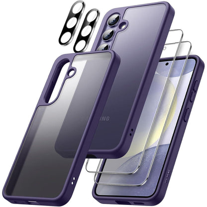 Schutzhülle 5in1 für Samsung S24+ mit Displayschutz Cobalt Violet