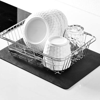 Saugstarke Abtropfmatte für Kaffeemaschine 40x50cm Schwarz