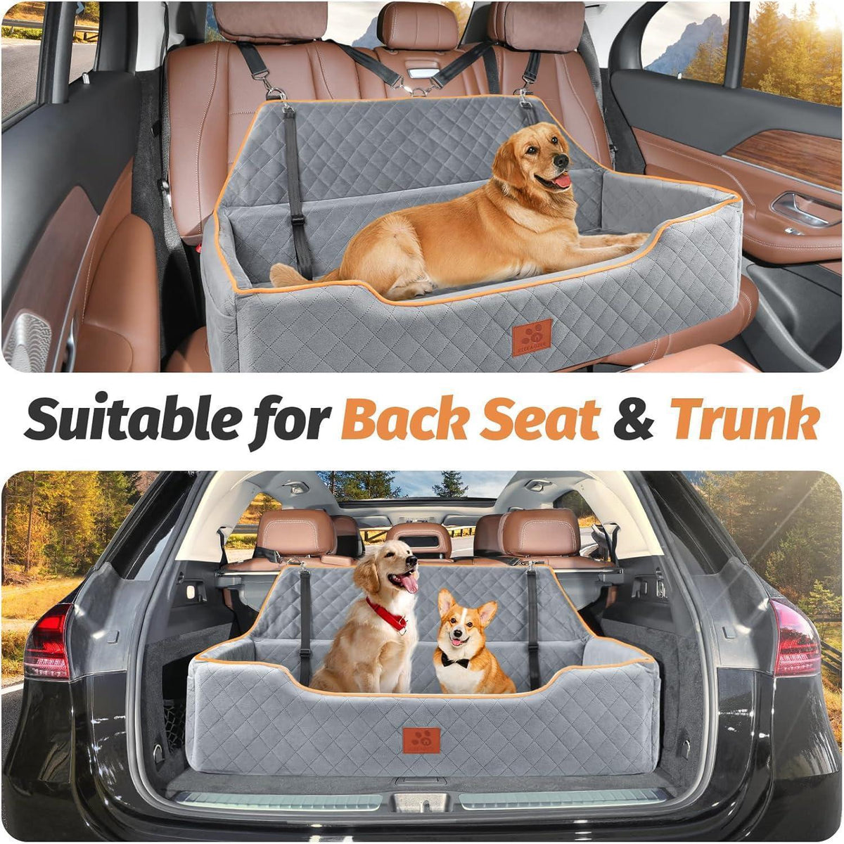 Hundeautositz für Große Hunde – Komfortabel & Sicher