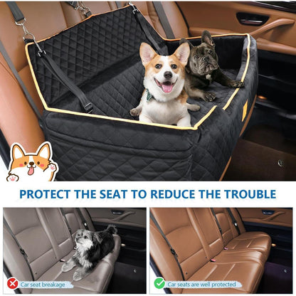 Großes Hundebett für Auto – Memory Foam, Waschbar & Sicher