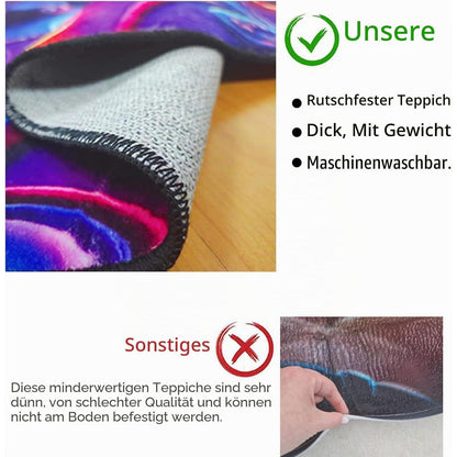 Gaming Teppich 120 x 160 cm – Komfortabler Teppich für Gamer Zimmer