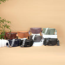 SOGYECS Damen Bauchtasche Veganes Leder Umhängetasche Grau