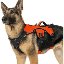 Ausbruchsicheres Hundegeschirr mit Griff, Orange XL