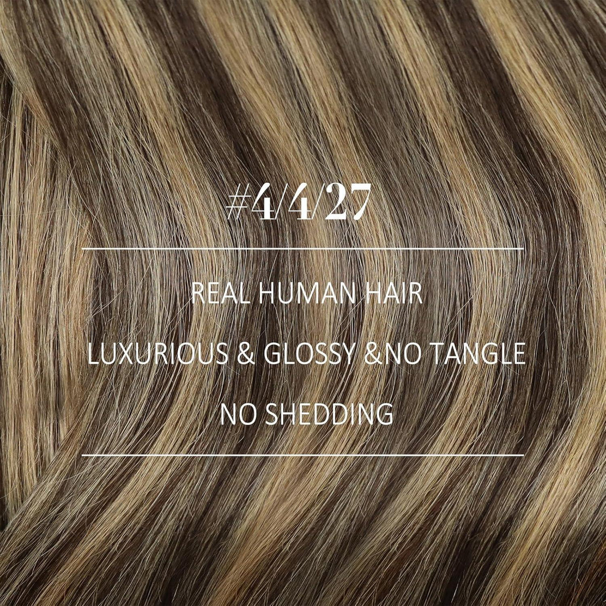 Echthaar Tressen Ombre Braun Blond 55cm 100g