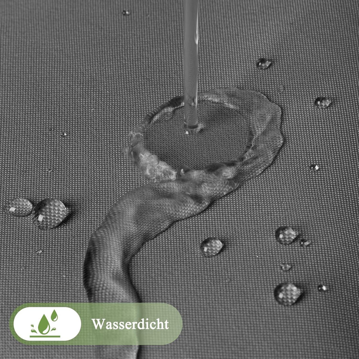 Textil Duschvorhang 200x200cm Grau Wasserdicht Waschbar Antischimmel