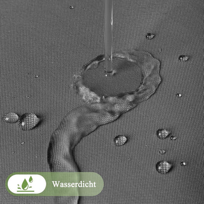 Textil Duschvorhang 200x200cm Grau Wasserdicht Waschbar Antischimmel