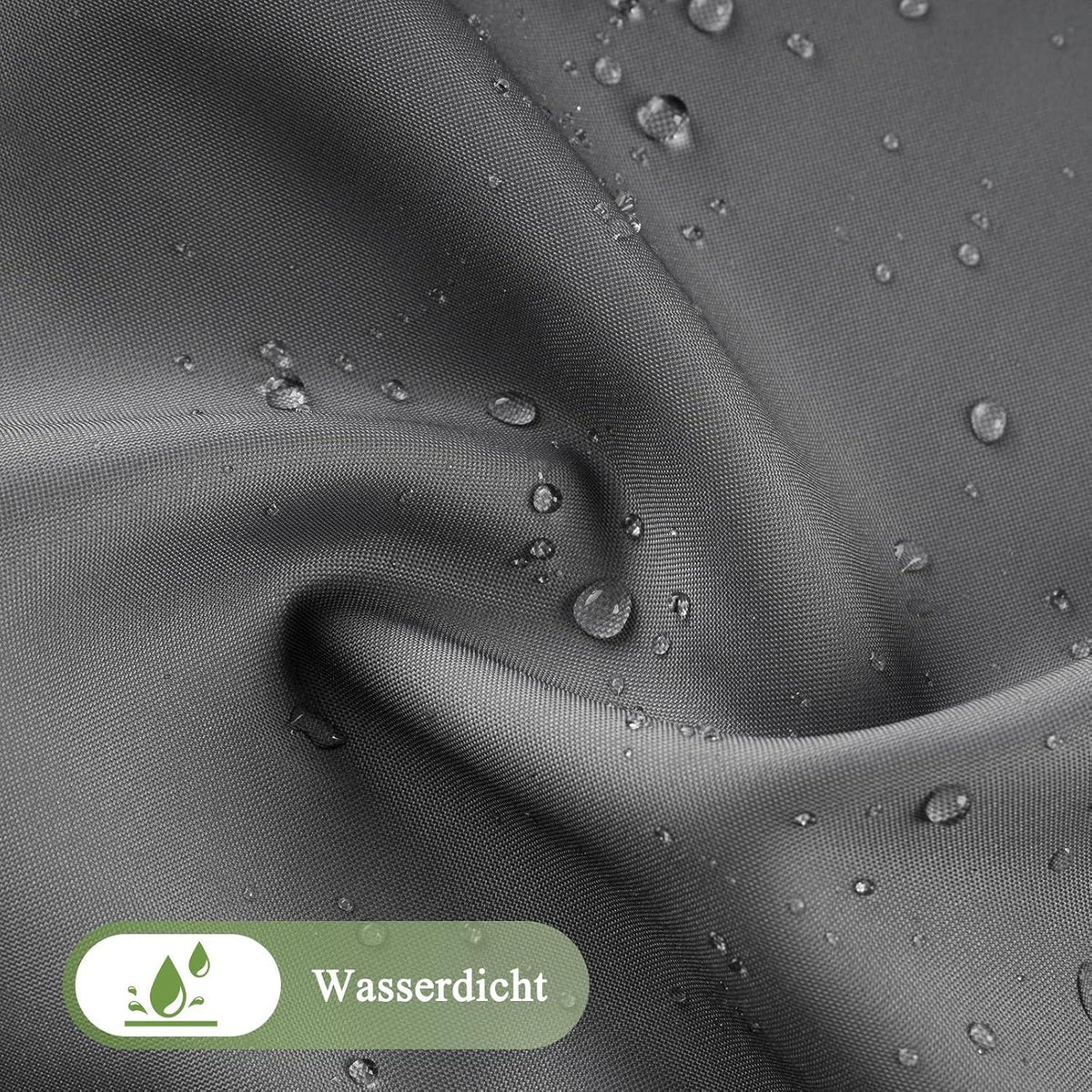 Duschvorhang 200x200cm Grau Textil Wasserdicht Waschbar Antischimmel