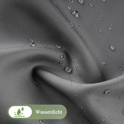 Duschvorhang 200x200cm Grau Textil Wasserdicht Waschbar Antischimmel
